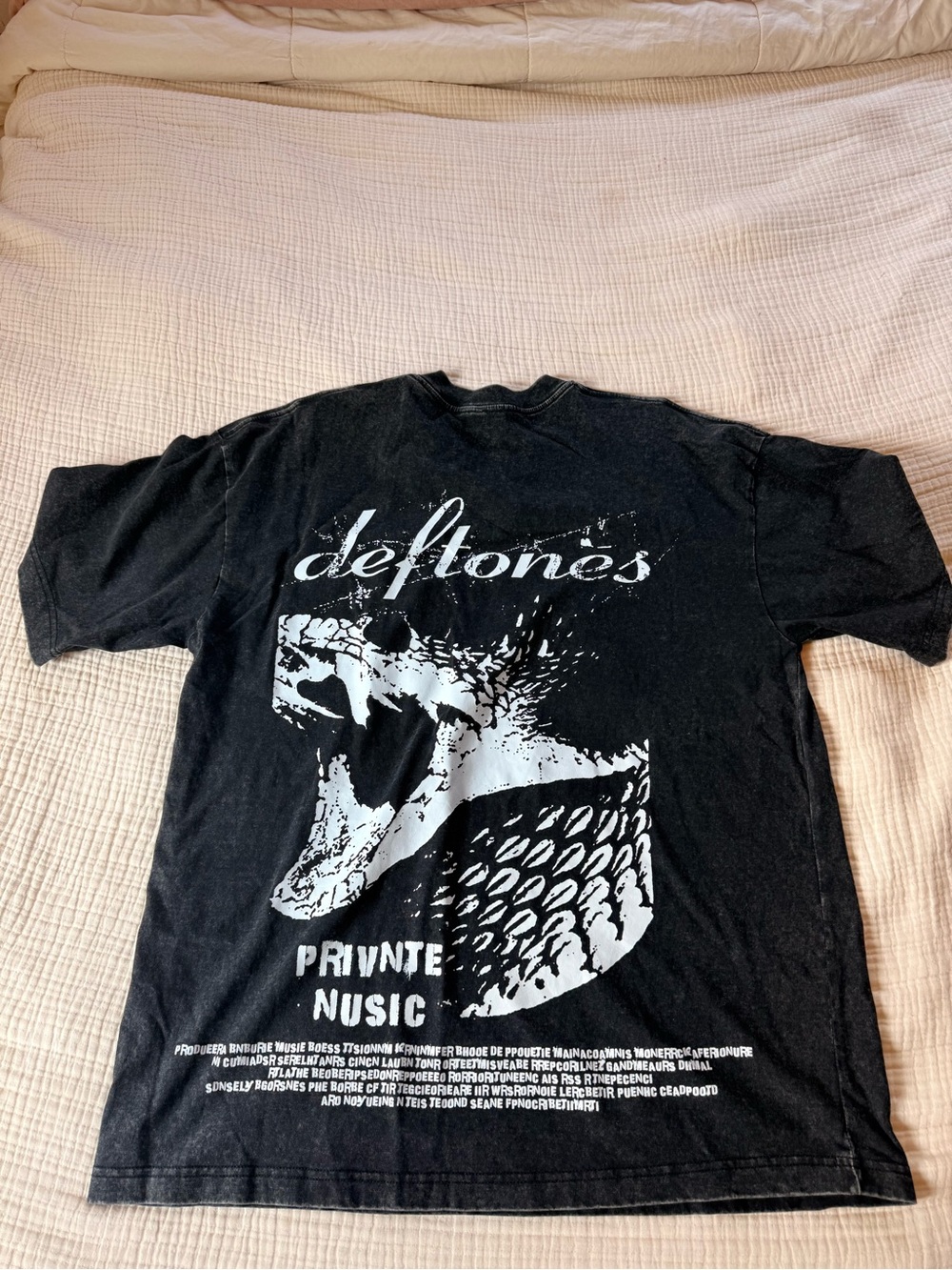 Deftones Black Graphic Short-Sleeve Tee